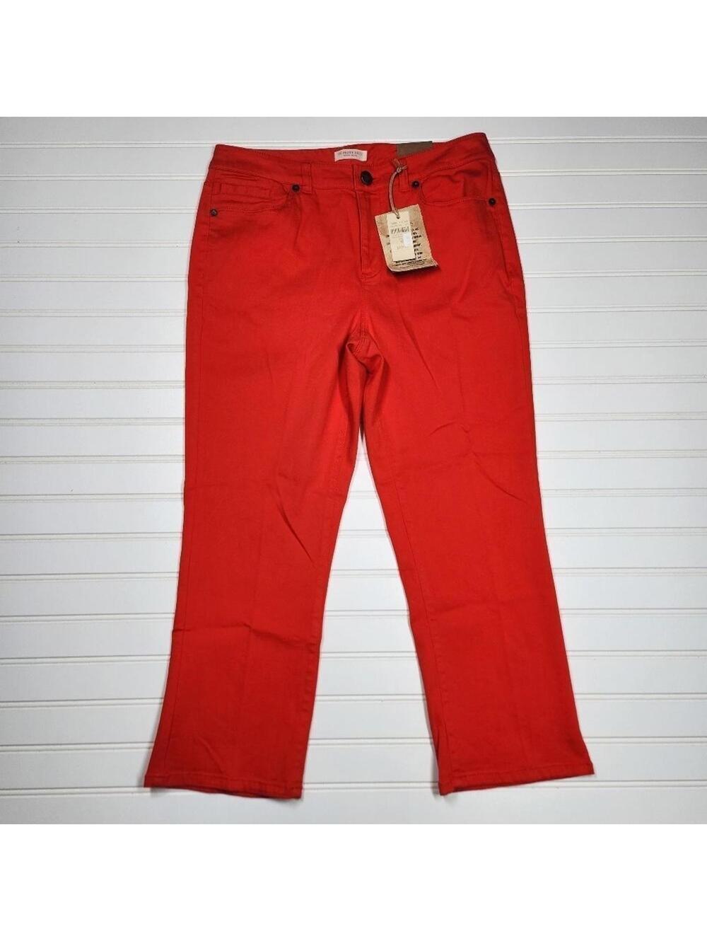 NEW Coldwater Creek Red Casual Pants - Stylish & Comfortable Size 10